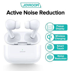 T03s Pro Joyroom Tws Active Noise Cancelling Anc Earbuds | Wireless Earbuds with HiFi Sound and Long Battery Life - White