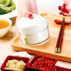 Mini Powerful Meat Grinder Hand-power Food Chopper Mincer Mixer Blender Chop Meat Fruit Vegetable Nuts Shredder(random Color)