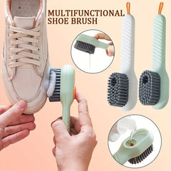 Multi-purpose Shoe Brush Soft Bristle Automatic Liquid Long Handle Cleaning Brush Clothes Board Brush Household Cleaning Tools (random Color)