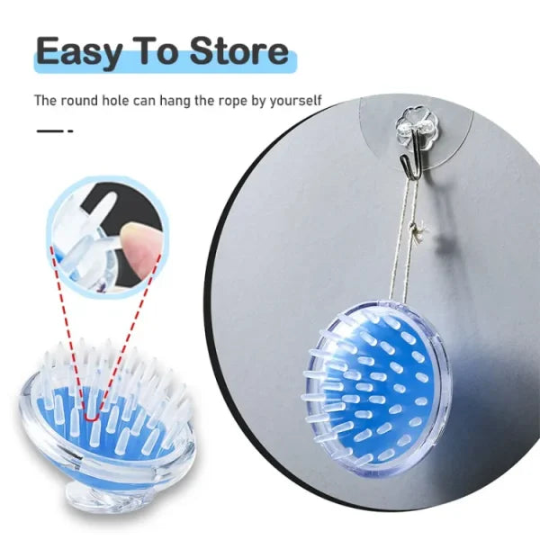 Head Scalp Massage Shampoo Brush | Silicone Bath Brush (random Color)