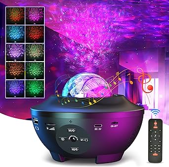 Colorful Starry Sky Galaxy Projector Nightlight Child Bluetooth USB Music Player Star Night Light Romantic Projection Lamp Gifts